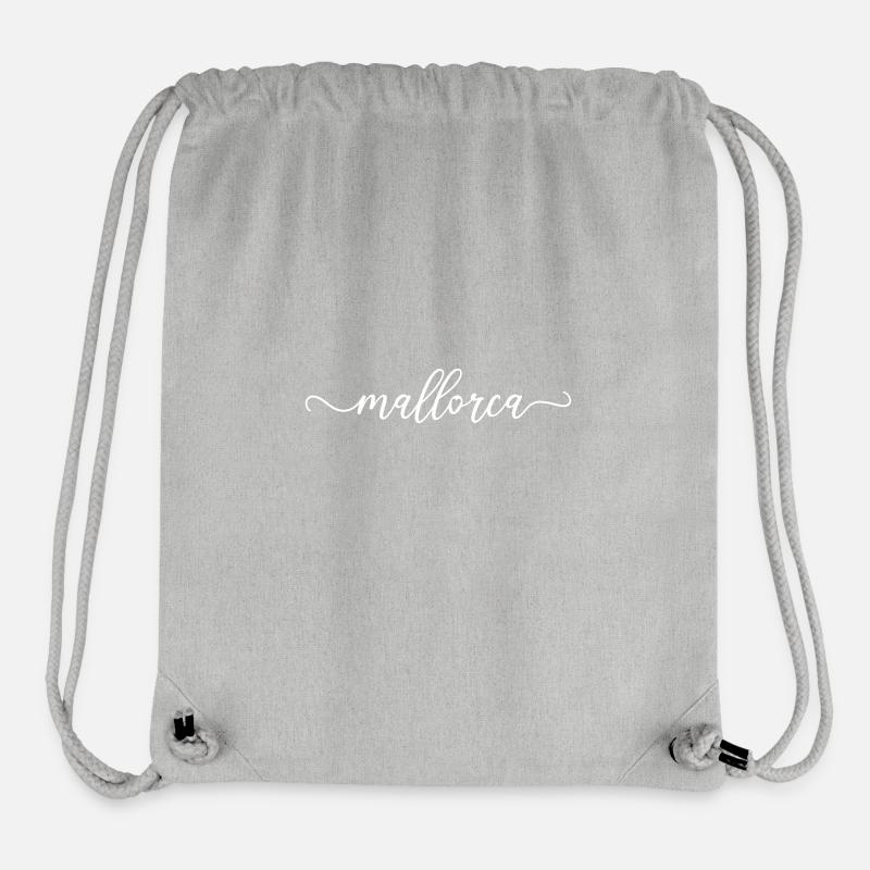 Mallorca Herz Liebe - Stanley/Stella recycelter Gym Bag - Grau meliert