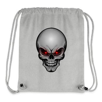 Totenschädel 004 - Stanley/Stella recycelter Gym Bag - Grau meliert - Vorne