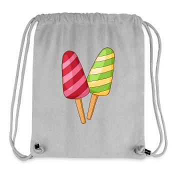 Eis Speiseeis Eiskrem Eiscreme Kugeleis Eisbecher - Stanley/Stella recycelter Gym Bag - Grau meliert - Vorne