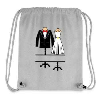 Clothing for bride and groom - Stanley/Stella Recycled Gym Bag - heather grey - Front
