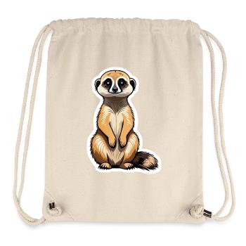 Erdmännchen Niedlich Illustration - Stanley/Stella recycelter Gym Bag - Naturweiß - Vorne