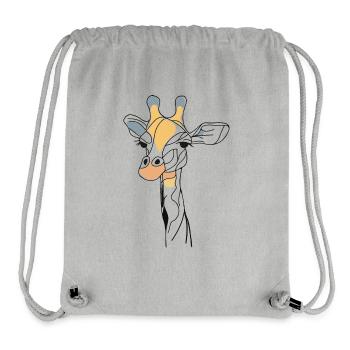 Giraffe - Stanley/Stella recycelter Gym Bag - Grau meliert - Vorne