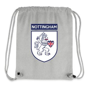 Nottingham Schild Löwe mit Schwert - Stanley/Stella recycelter Gym Bag - Grau meliert - Vorne