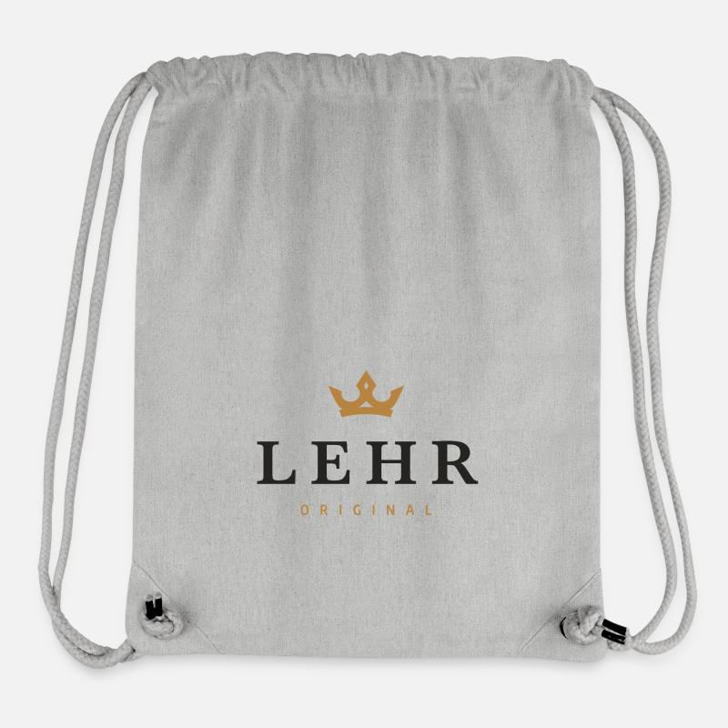 Lehr Original Familienlogo - Stanley/Stella recycelter Gym Bag - Grau meliert