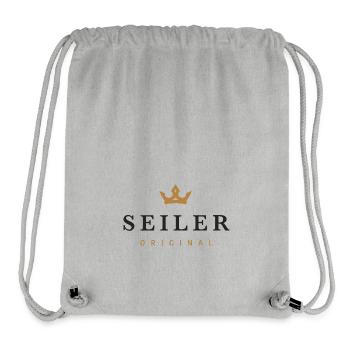 Seiler Original Familienlogo - Stanley/Stella recycelter Gym Bag - Grau meliert - Vorne