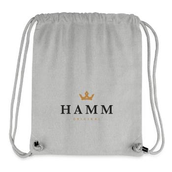 Hamm Original Family Logo - Stanley/Stella Recycled Gym Bag - heather grey - Front