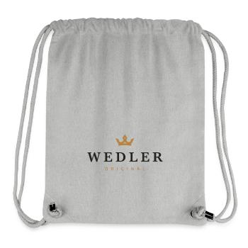 Wedler Original Family Logo - Stanley/Stella Recycled Gym Bag - heather grey - Front
