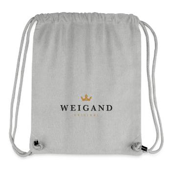 Weigand Original Family Logo - Stanley/Stella Recycled Gym Bag - heather grey - Front