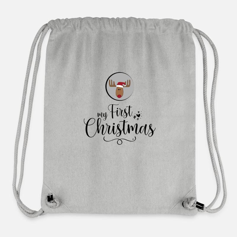 my first Christmas - Stanley/Stella recycelter Gym Bag - Grau meliert