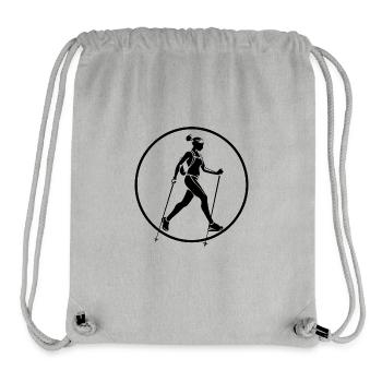 Nordic Walking Sports - Stanley/Stella Recycled Gym Bag - heather grey - Front
