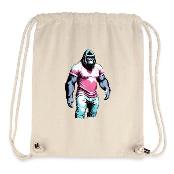 Cooler Gorilla - Stanley/Stella recycelter Gym Bag - Naturweiß - Vorne