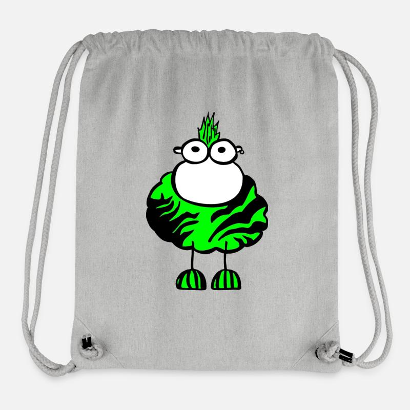 Punkschaf - Sac à cordon recyclé Stanley/Stella - gris chiné