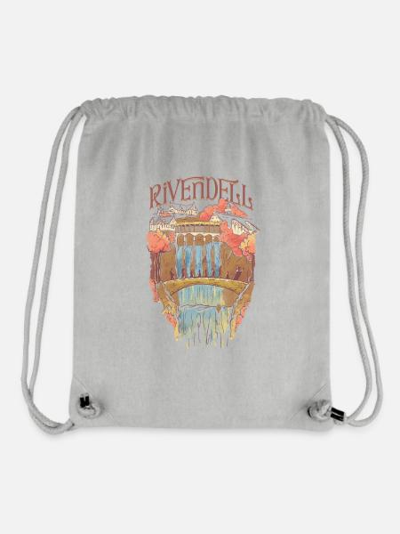 Der Herr Der Ringe Rivendell & Gefährten - Stanley/Stella recycelter Gym Bag - Grau meliert