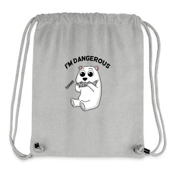 Baby Eisbär Polarbär Geschenk - Stanley/Stella recycelter Gym Bag - Grau meliert - Vorne