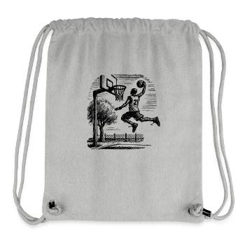 Basketball player dunk - Stanley/Stella Recycled Gym Bag - heather grey - Front