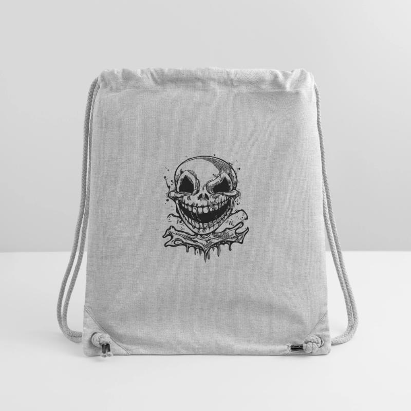 Lachender Halloween Tattoo Schädel Stanley/Stella recycelter Gym Bag