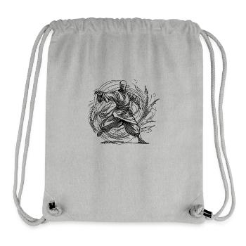 Dojo Karate Master Martial Arts Tattoo Style - Stanley/Stella Recycled Gym Bag - heather grey - Front