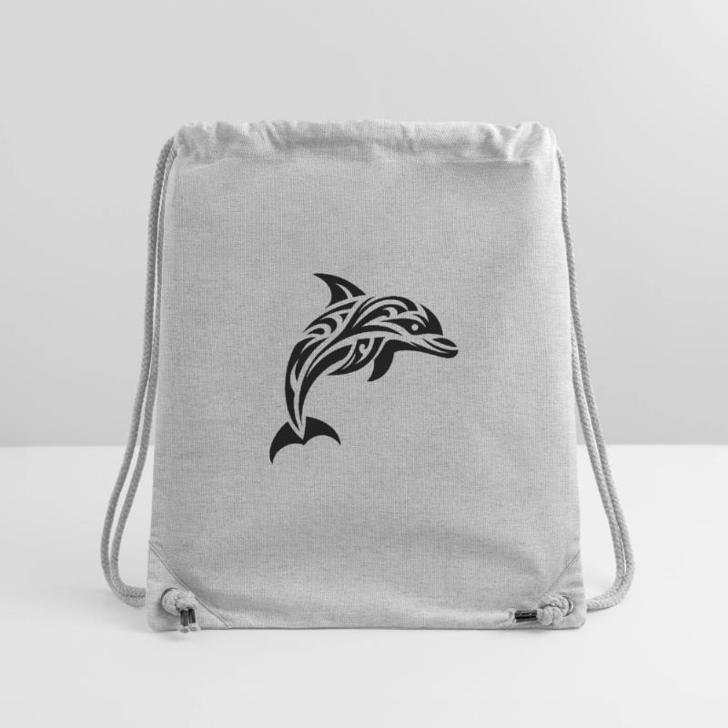 Springender süßer Tattoo Delfin Stanley/Stella recycelter Gym Bag