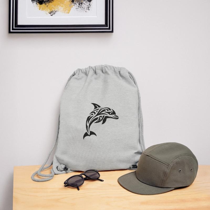 Springender süßer Tattoo Delfin Stanley/Stella recycelter Gym Bag