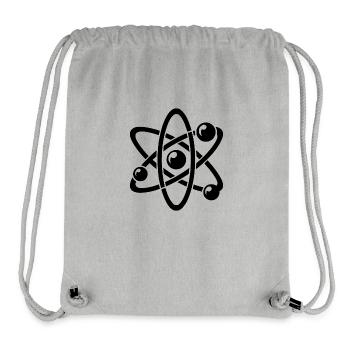 Atomic Nucleus Physics Atom Electron Atomic Model - Stanley/Stella Recycled Gym Bag - heather grey - Front