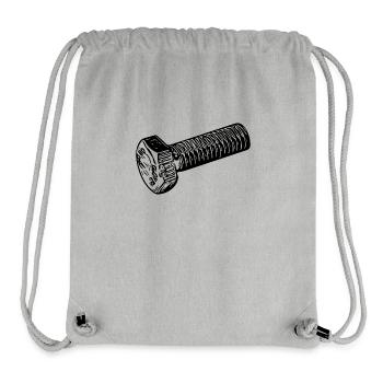 Werkstattzubehör Ersatzteil Schraube - Stanley/Stella recycelter Gym Bag - Grau meliert - Vorne