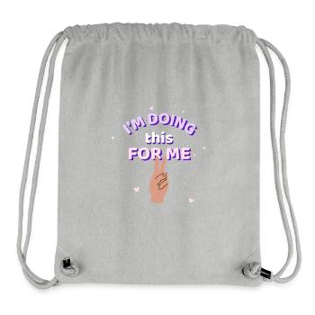 I'M DOING THIS FOR ME! - Stanley/Stella Recycled Gym Bag - heather grey - Front