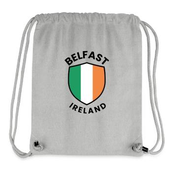 Belfaster Irland-Schild - Stanley/Stella recycelter Gym Bag - Grau meliert - Vorne