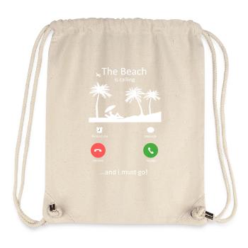 Der Strand ruft und ich muss zum Sommerdesign gehen - Stanley/Stella recycelter Gym Bag - Naturweiß - Vorne