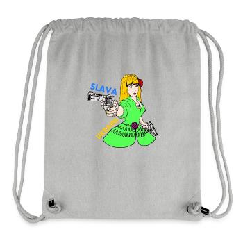 ukraine - Stanley/Stella recycelter Gym Bag - Grau meliert - Vorne