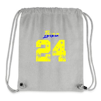 Ibiza 24 - Sac à cordon recyclé Stanley/Stella - gris chiné - Devant