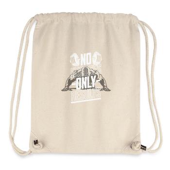 Fitness Gym Sport Motivation Männer Keine Ausreden - Stanley/Stella recycelter Gym Bag - Naturweiß - Vorne