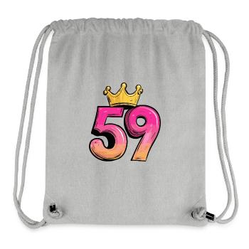 59 Number Krone - Stanley/Stella Recycled Gym Bag - heather grey - Front