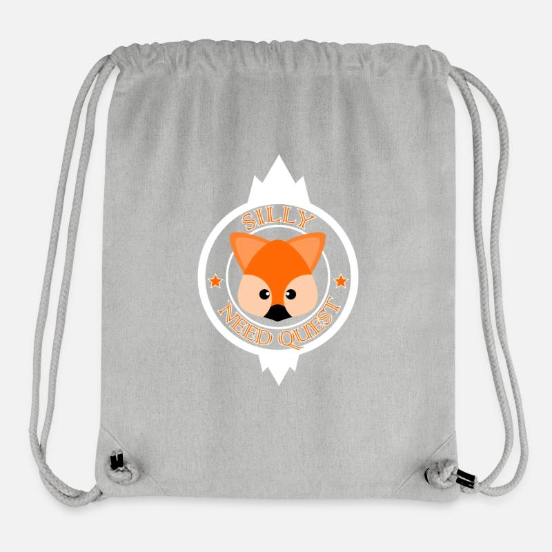 Renard - Sac à cordon recyclé Stanley/Stella - gris chiné