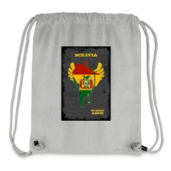 Bolivia - Stanley/Stella Recycled Gym Bag - heather grey - Front