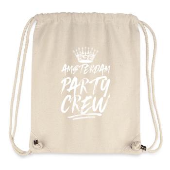Amsterdam Party Crew Spruch - Stanley/Stella recycelter Gym Bag - Naturweiß - Vorne