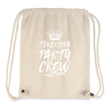 Teneriffa Party Crew Spruch - Stanley/Stella recycelter Gym Bag - Naturweiß - Vorne