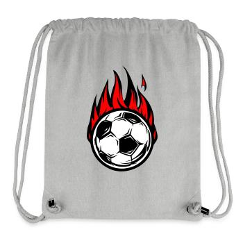 Fussball Brennt Feuer - Stanley/Stella recycelter Gym Bag - Grau meliert - Vorne