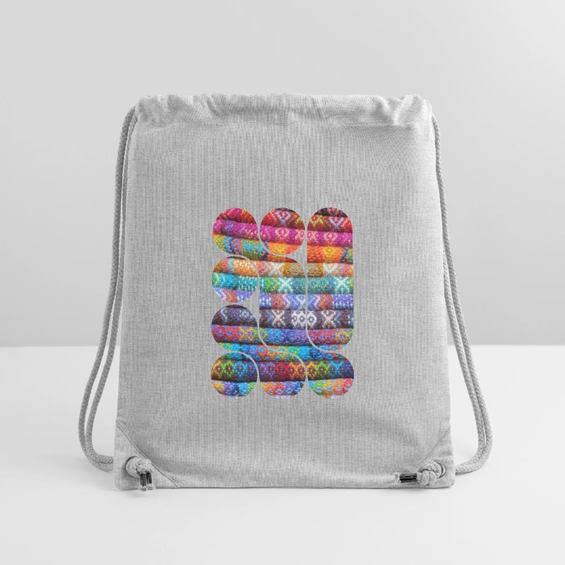 Helles gestricktes Patchwork Stanley/Stella recycelter Gym Bag