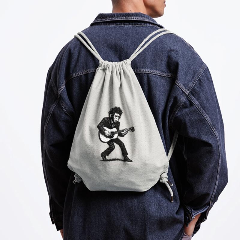 Auteur-compositeur-interprète | Le Singe Danseur Sac à cordon recyclé Stanley/Stella