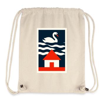 Haus am See - Graphik Design Art - Stanley/Stella recycelter Gym Bag - Naturweiß - Vorne