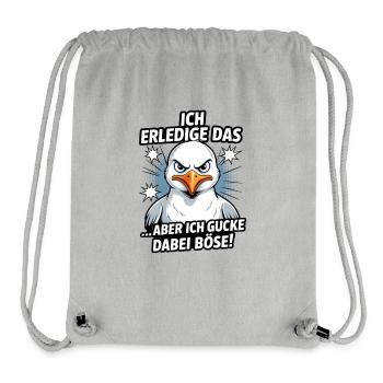 I do that but I look at evil seagull - Stanley/Stella Recycled Gym Bag - heather grey - Front