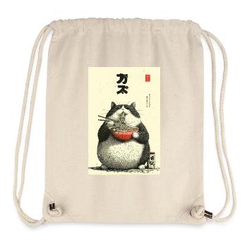 Chonky Cat Ramen Ukiyo-e - Stanley/Stella Recycled Gym Bag - natural - Front