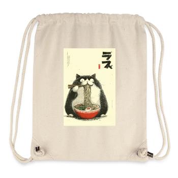 Neko Ramen Cat - Stanley/Stella Recycled Gym Bag - natural - Front