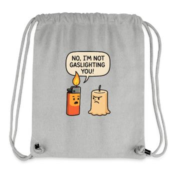 No, I'm not manipulating you - Stanley/Stella Recycled Gym Bag - heather grey - Front