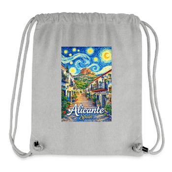 Alicante Spain - Stanley/Stella recycelter Gym Bag - Grau meliert - Vorne