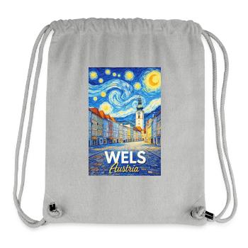 Wels, Autriche - Sac à cordon recyclé Stanley/Stella - gris chiné - Devant
