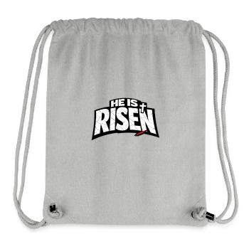 He is Risen Streetwear - Stanley/Stella recycelter Gym Bag - Grau meliert - Vorne