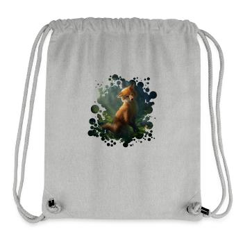 Kleiner Fuchs (Fox) - Stanley/Stella recycelter Gym Bag - Grau meliert - Vorne