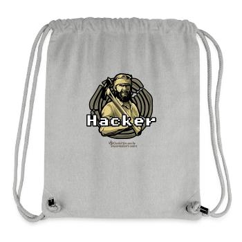 Holzfäller Hacker - Stanley/Stella recycelter Gym Bag - Grau meliert - Vorne