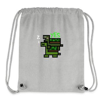 turtle couple - Stanley/Stella Recycled Gym Bag - heather grey - Front